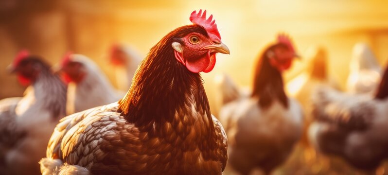 chicken poultry farm with generative ai