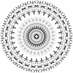 Abstract mandalas are widely used in various branches of art and design, allowing for creative and versatile applications.