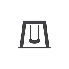 Children swing vector icon