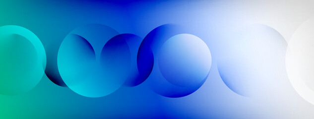 Light geometric abstract background with lines, circles