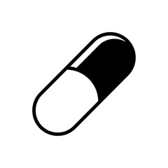 Capsule pills icon, medicine icon vector on trendy design