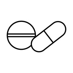 Capsule pills icon, medicine icon vector on trendy design