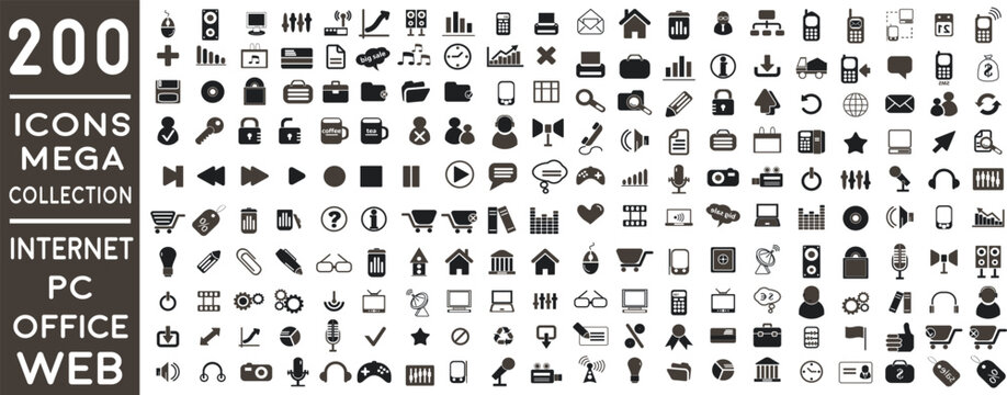  premium Computer Computer Accessories and Hi-Tech Business Thin line icon pack with addition Trendy Normal Routine signs 200 icon pack 