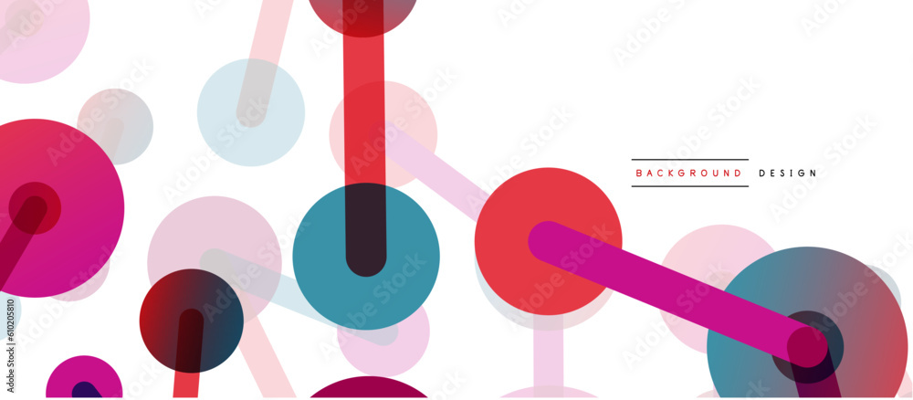 Poster network concept abstract background. dots connection. big data idea. business template for wallpaper