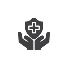 Obraz premium Medical insurance vector icon