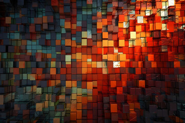abstract 3d background with cubes
