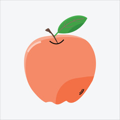 Apple flat art vector image