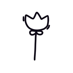 environment trees flowers mountains sky nature doodle divider line