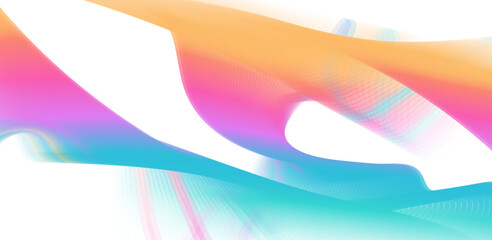 Abstract wave lines. Liquid color shapes.