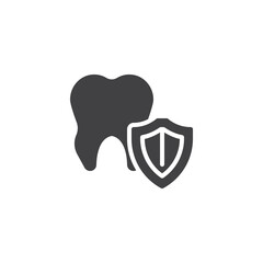 Dental insurance vector icon
