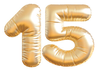 Gold Balloon Number 15