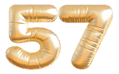 Gold Balloon Number 57
