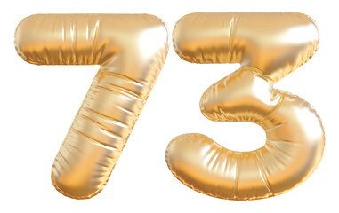 Gold Balloon Number 73