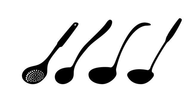 Kitchen ladle silhouette