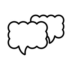 communication bubble speech sign symbol vector