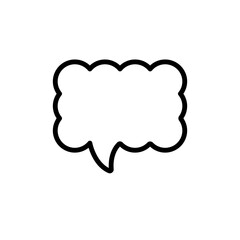 communication bubble speech sign symbol vector