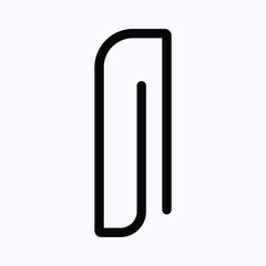 The paper clip icon is widely used in digital interfaces, such as email clients and document management systems, to indicate the presence of an attachment or to allow users to attach files. eps 10