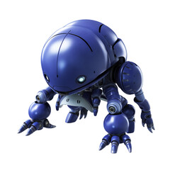 gaming character blue color small cute robot ai image generative