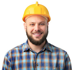 Handsome Male Construction Worker in worker helmet