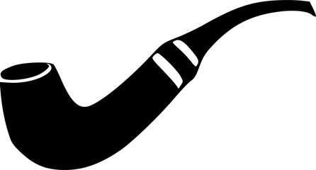 smoke pipe icon, sign, symbol, vector, art