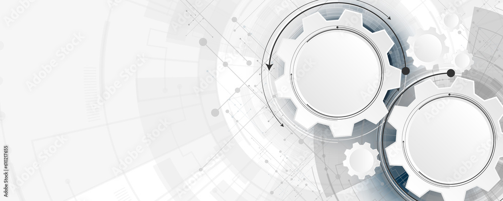 Poster abstract background image, futuristic concept of artificial intelligence technology