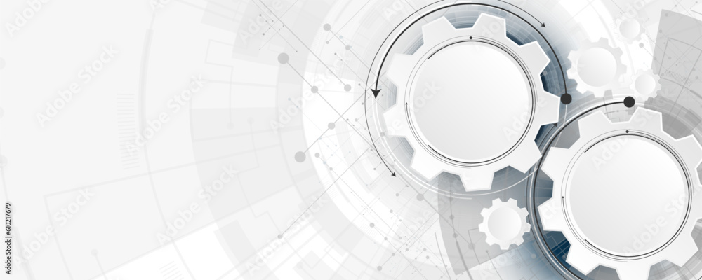 Poster abstract background image, futuristic concept of artificial intelligence technology