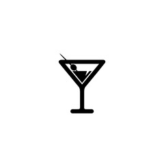 Coctail icon isolated on white background 