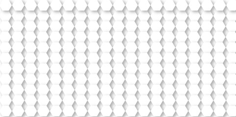 Abstract white and grey seamless hexagon pattern background. Abstract hexagonal concept technology background. Vector Illustration