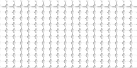 Abstract white and grey seamless hexagon pattern background. Abstract hexagonal concept technology background. Vector Illustration