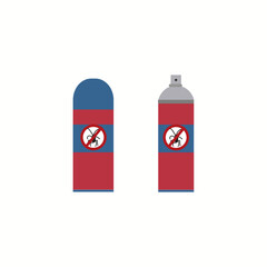 Poison spray bottles. Toxins, insecticides Vector