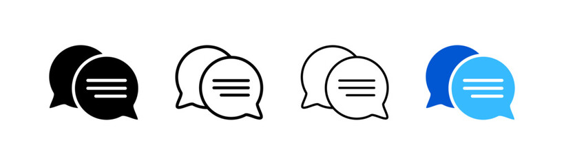 Message. Different styles, color, new message. vector icon.