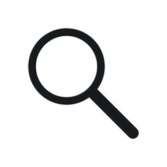 Search icon, glass, loupe, vector