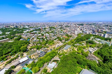 東山スカイタワーから眺める名古屋駅方面の街並み