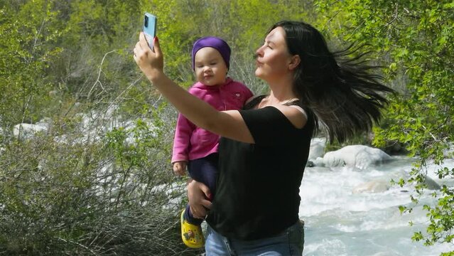 irl with a child take a selfie