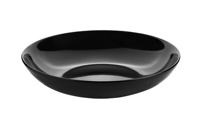 black plate isolated on transparent png