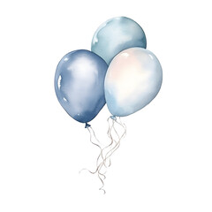 Watercolor Teddy Bear Boy Blue Color Clipart Element Printable Commercial Use