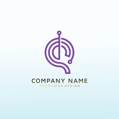 Letter Q apps logo design