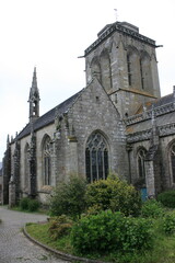 Fototapeta premium Eglise Saint-Ronan de Locronan, pays Glazik (Bretagne, Finistère, France)