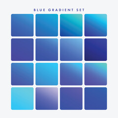 set of blue gradients, blue gradient set, vector set of gradients, vibrant gradients, set of gradient © Melih & Reyyan