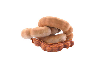 Sweet tamarind isolated on transparent png