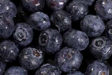Fresh ripe blueberry background, texture