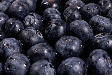 Fresh ripe blueberry background, texture