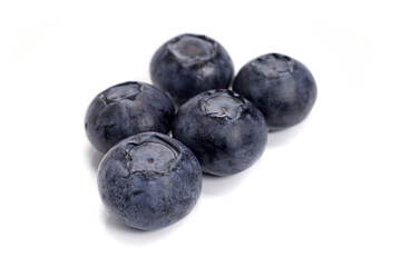 Ripe berry blueberry isolated on white
