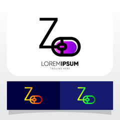 Letter Z Computer Mouse Logo Design Vector Icon Graphic Emblem Illustration