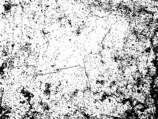 Texture, wall, concrete, black and white grunge background. Wall fragment with scratches and cracks
