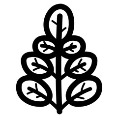 moringa line icon style