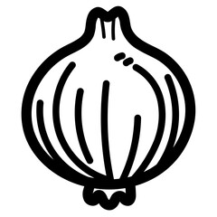 onion line icon style