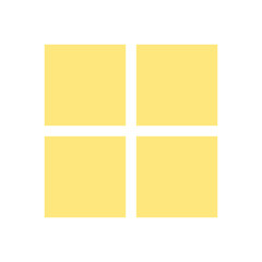 Yellow Geometric Square