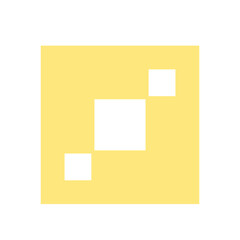 Yellow Geometric Square