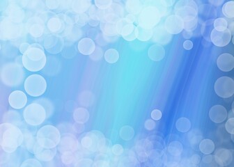 Light Blue Bokeh Abstract Background